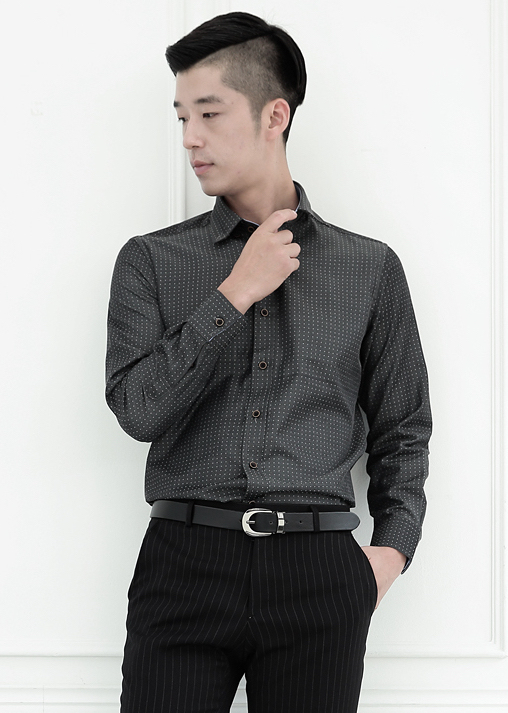 KB10238 Men's Trendy Shirt Black