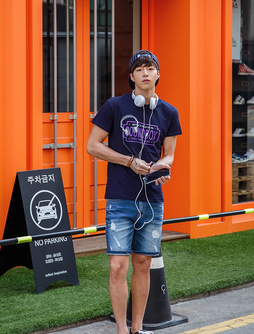 KB10266 Trendy Men's Top Navy