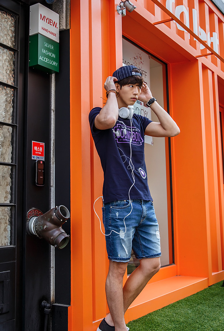 KB10266 Trendy Men's Top Navy