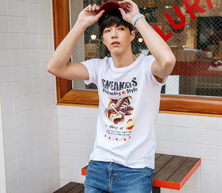 KB10267 Stylish Men's Top White