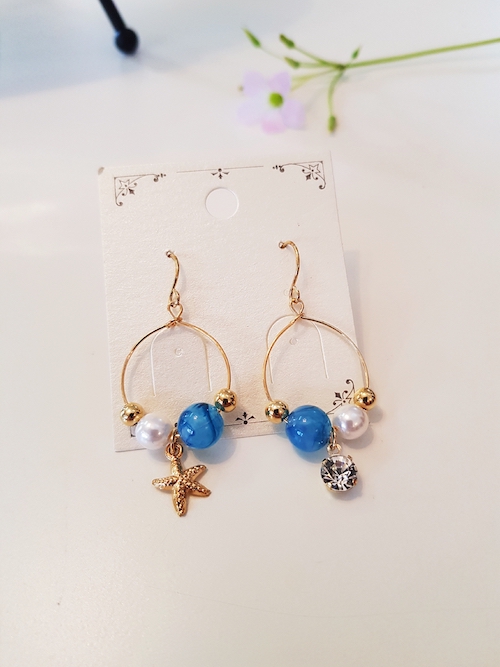 KR-001 Stylish Earring Blue