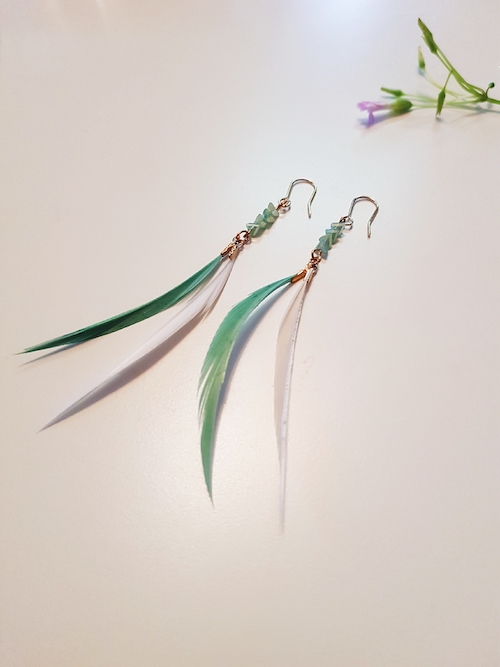 KR-015 Fashion Earring Green