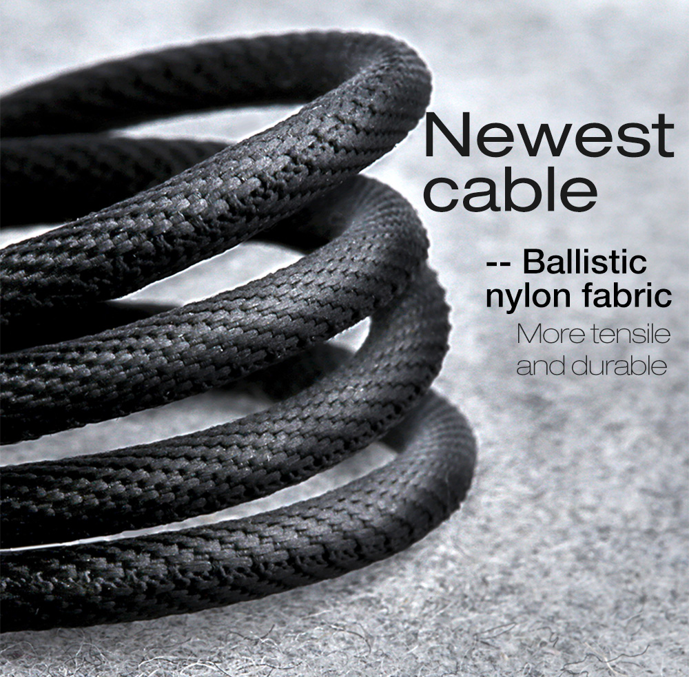 Micro USB Smart LED Auto-Disconnect Cable (Black)