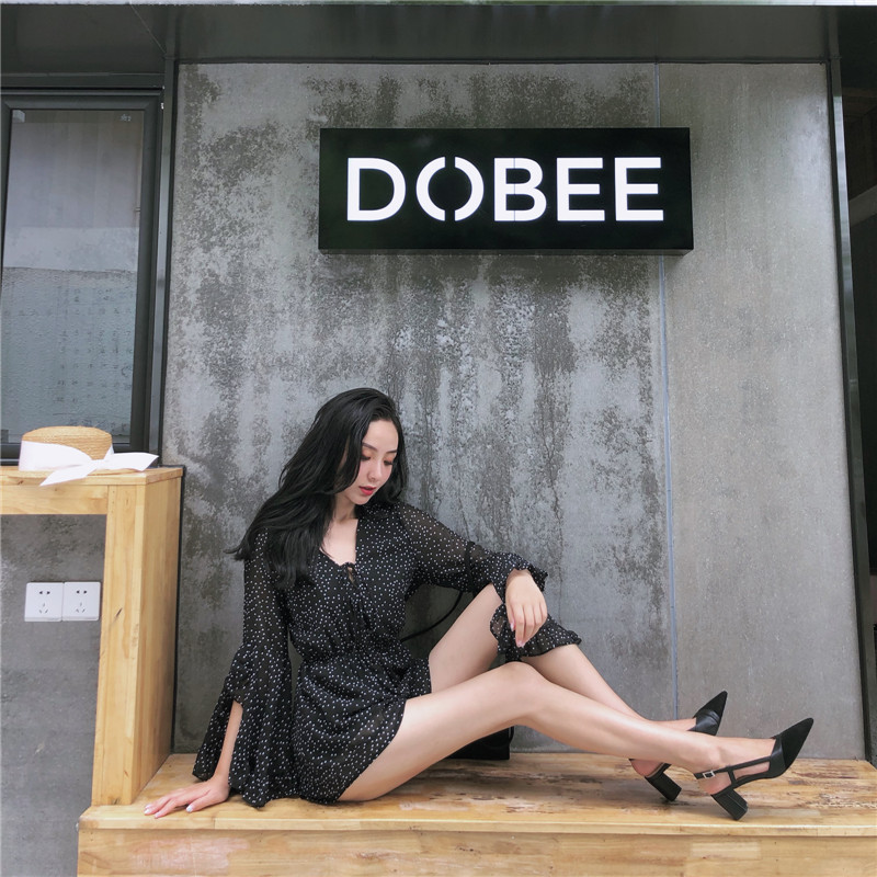 VW12347 Charming Floral Jumpsuit Black