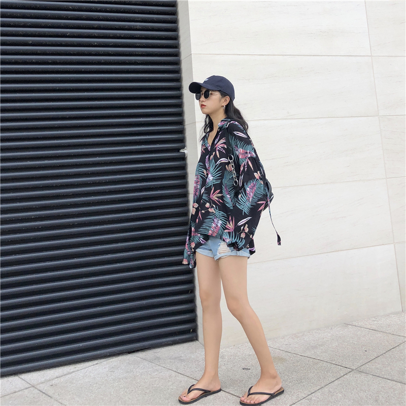 VW12350 Fashion Printed Top As Picture