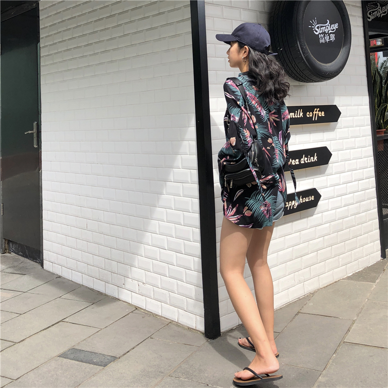 VW12350 Fashion Printed Top As Picture