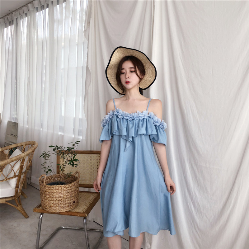 VW12320 Charming Dress Blue