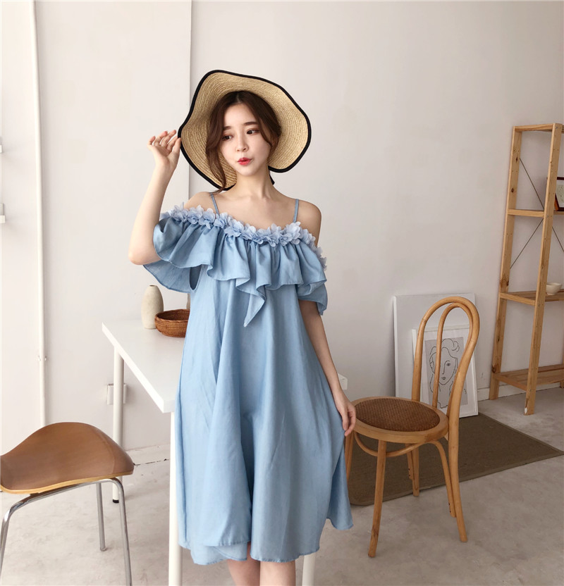 VW12320 Charming Dress Blue