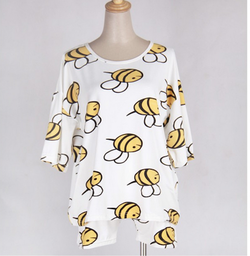 WT21550 Bumble Bee Top and Pant Set As Picture