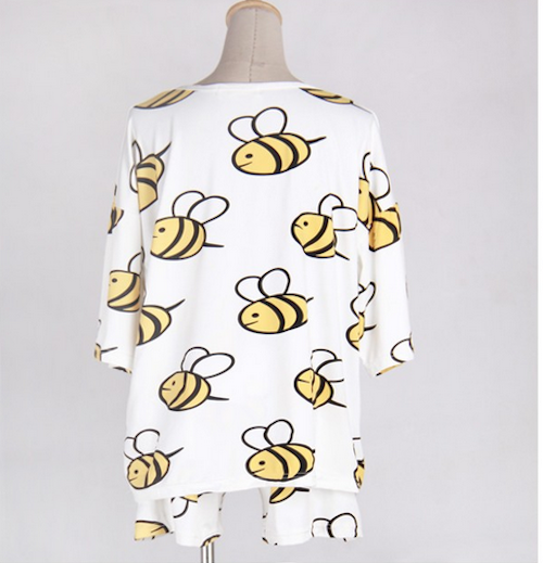 WT21550 Bumble Bee Top and Pant Set As Picture