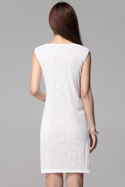 WD21561 Lovely Lace Dress White