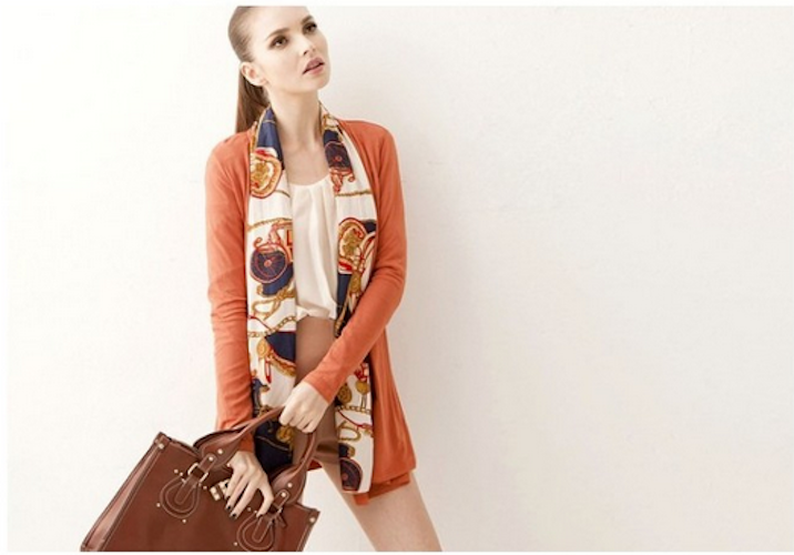 WJ21638 Europe Feminine Cardigan Orange