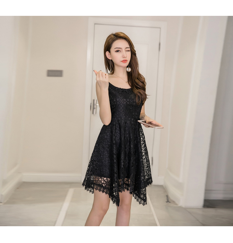 GW2240 Pretty Lace Dress Black