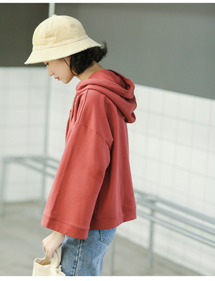 GW2251 Classic Hoodie Top Red