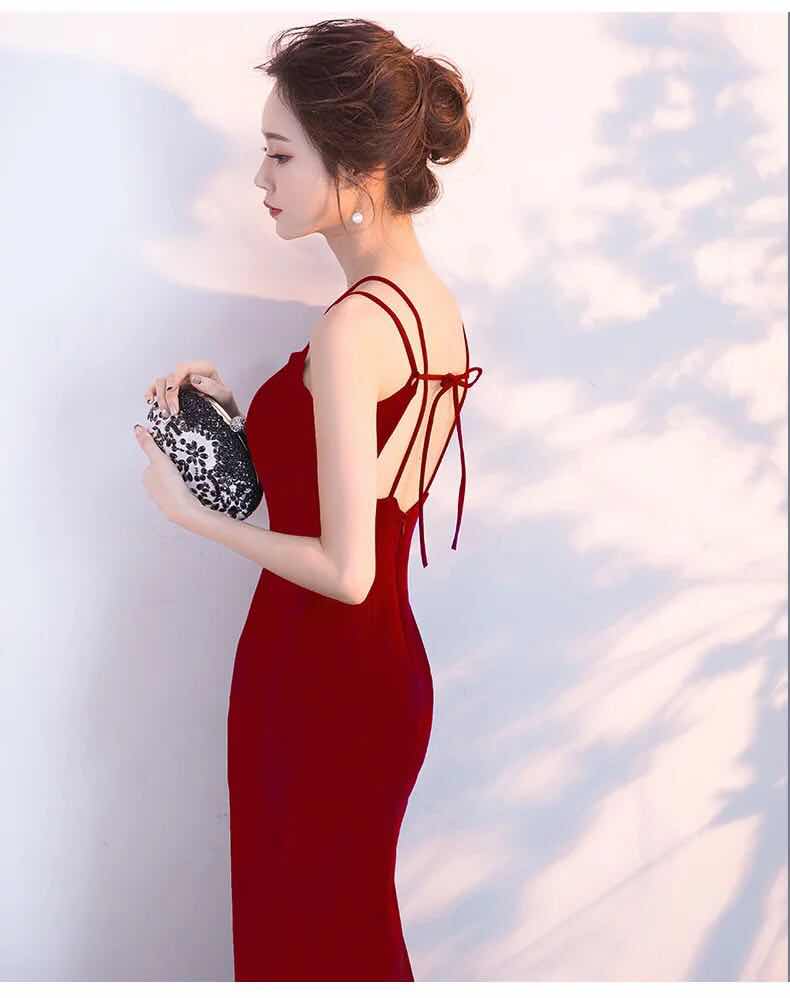 GW2254 Stylish Maxi Dress Red