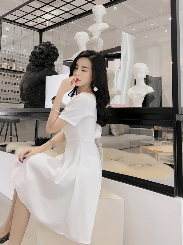 GW2255 Fashion Dress White