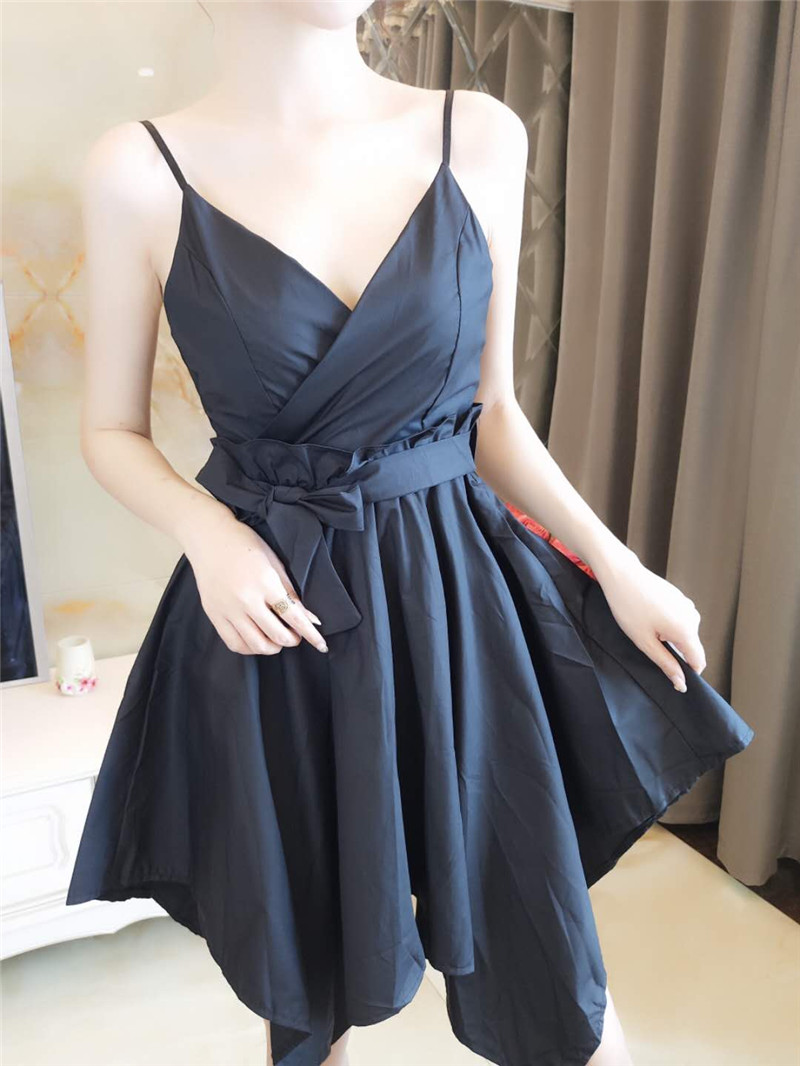 GW2257 Charming Strap Dress Black