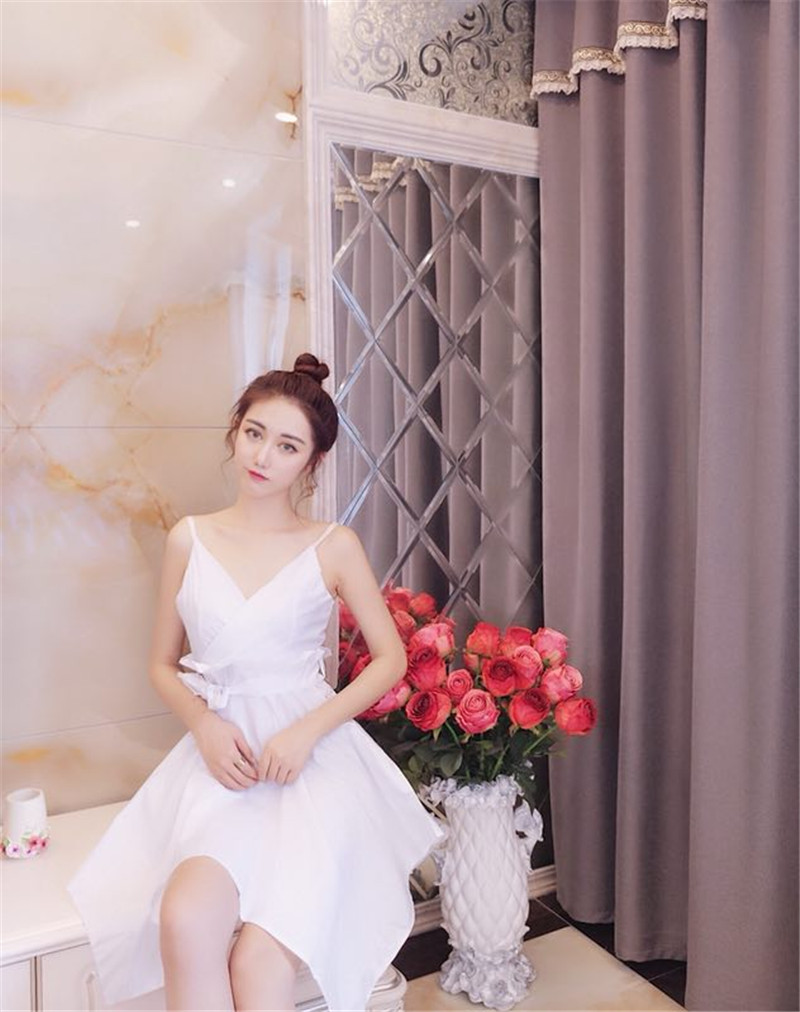 GW2257 Charming Strap Dress White
