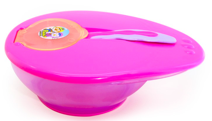 BP-415 RUBBER BASE NON-SLIP FEEDING CONTAINER PURPLE