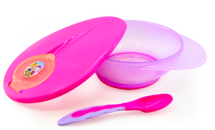 BP-415 RUBBER BASE NON-SLIP FEEDING CONTAINER PURPLE