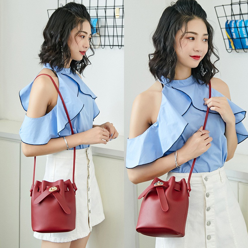 KW80359 Casual Sling Bag Wine Red