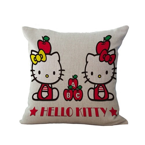 HM 845 Hello Kitty Linen Cushion Cover