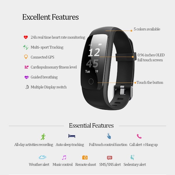 AC603 Trendy Smartband Red