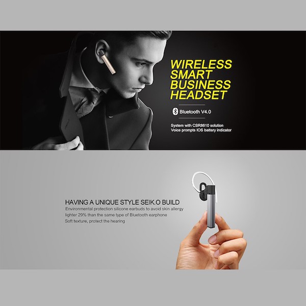 AC605 Wireless Headset Silver