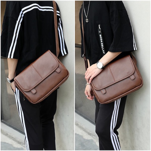 BC-008 Trendy Messenger Bag Coffee