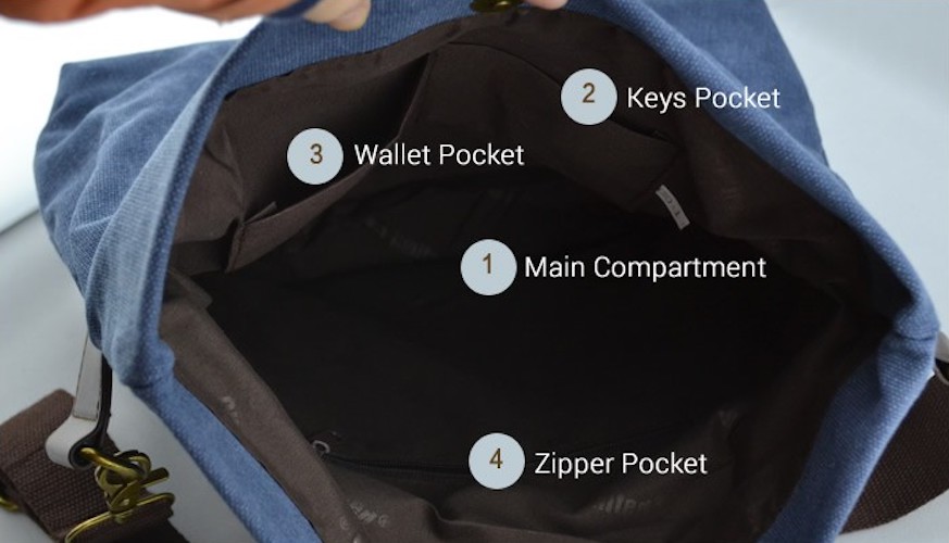 BC-015 Men's Sling Bag Blue