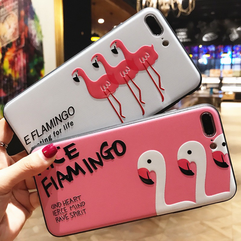 HM 831 Flamingo iPhone 7/8 Case White