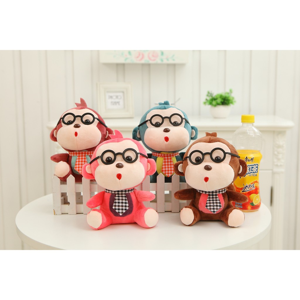 HM 847 Monkey Teddy Bear Red