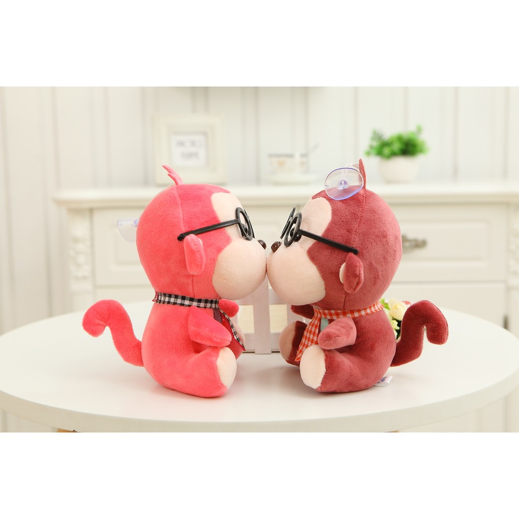 HM 847 Monkey Teddy Bear Red