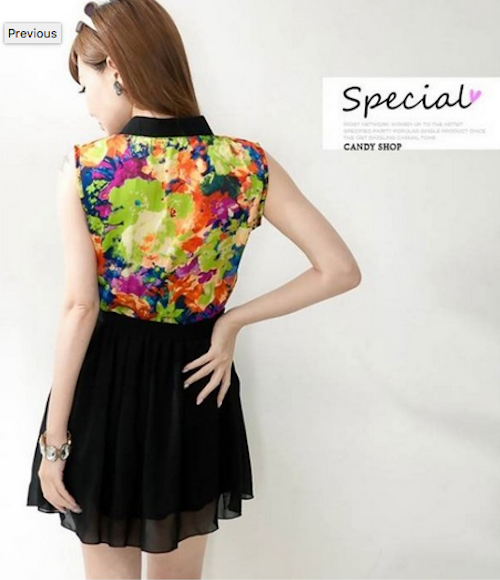WD21646 Dainty Floral Dress Yellow