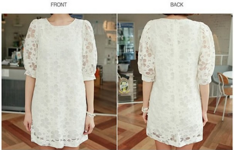WD21691 Fashion Lovely Dress White