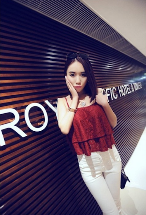 WT21719 Sexy Lace Top Red