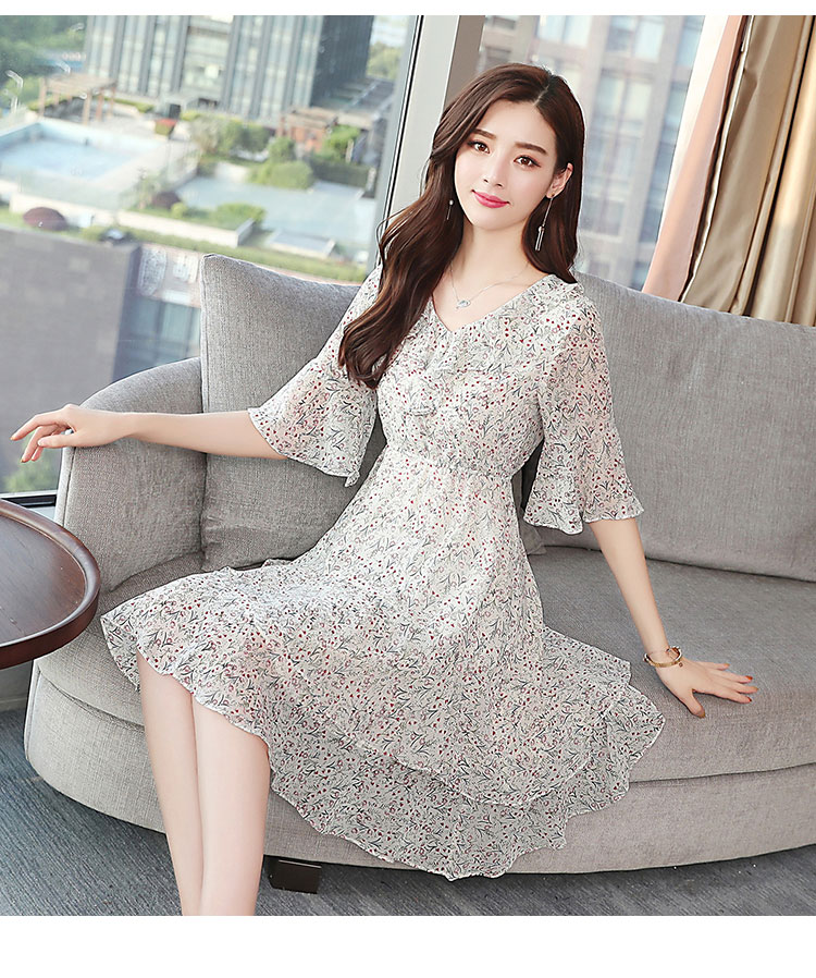 GW2273 Special Chiffon Dress As Picture