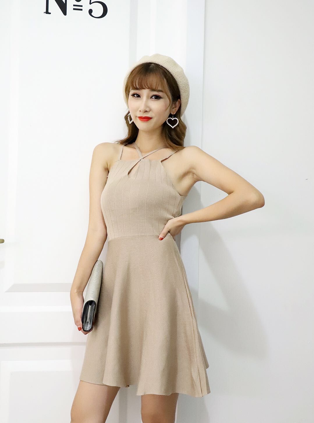 GW2295 Charming Dress Almond