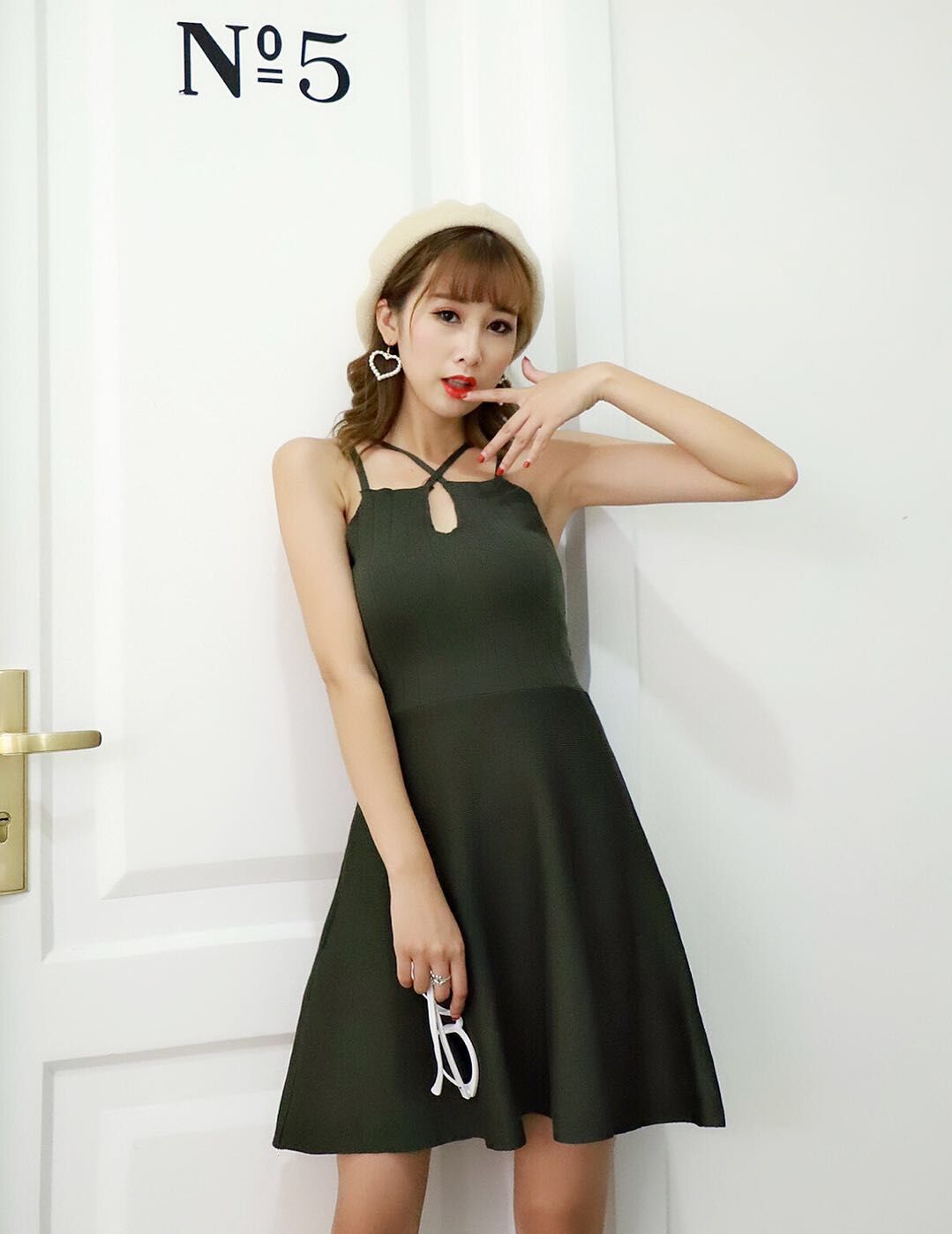 GW2295 Charming Dress Army Green