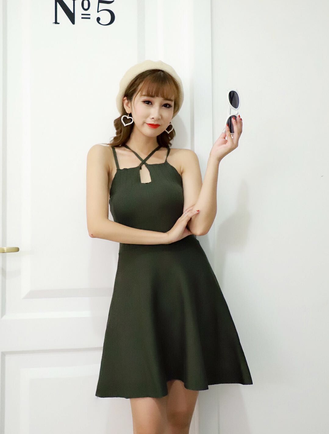 GW2295 Charming Dress Army Green