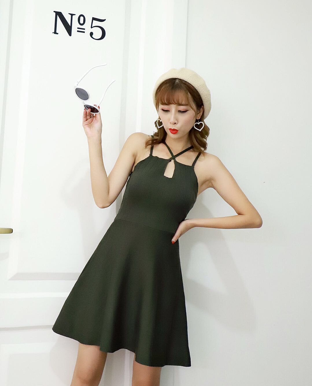 GW2295 Charming Dress Army Green