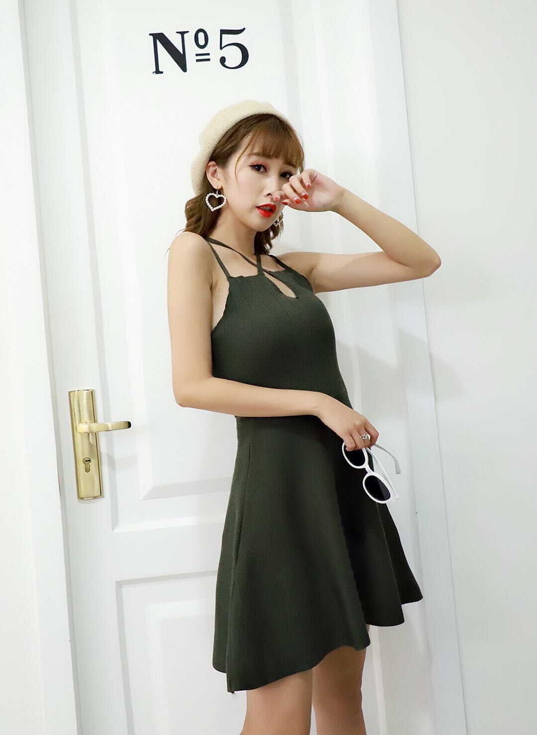GW2295 Charming Dress Army Green
