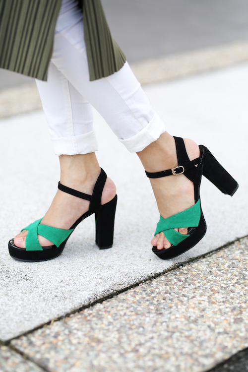 HA038 Cross Willy Heels Green