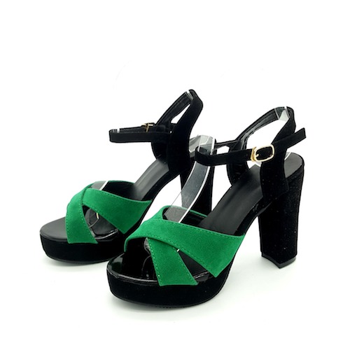 HA038 Cross Willy Heels Green