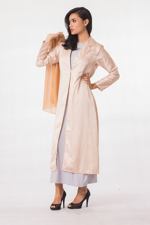 JW5055 Fashion Jacket & Dress Set Khaki