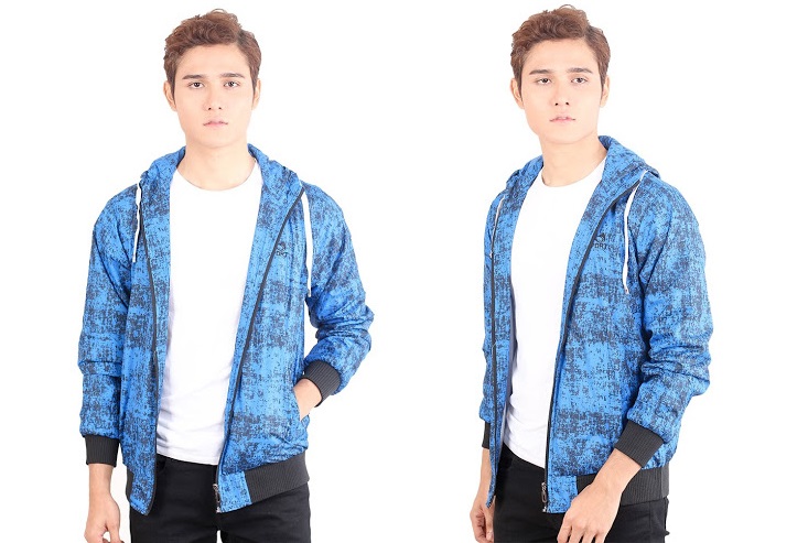 QA-489 Mens Sporty Sweater Blue