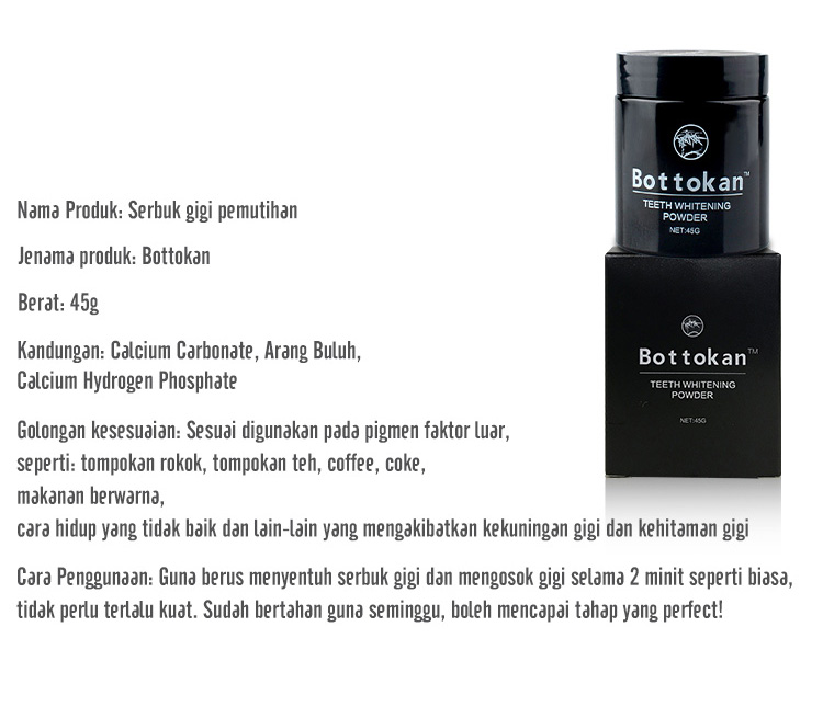 WS7694 Teeth Whitening Powder Bottokan