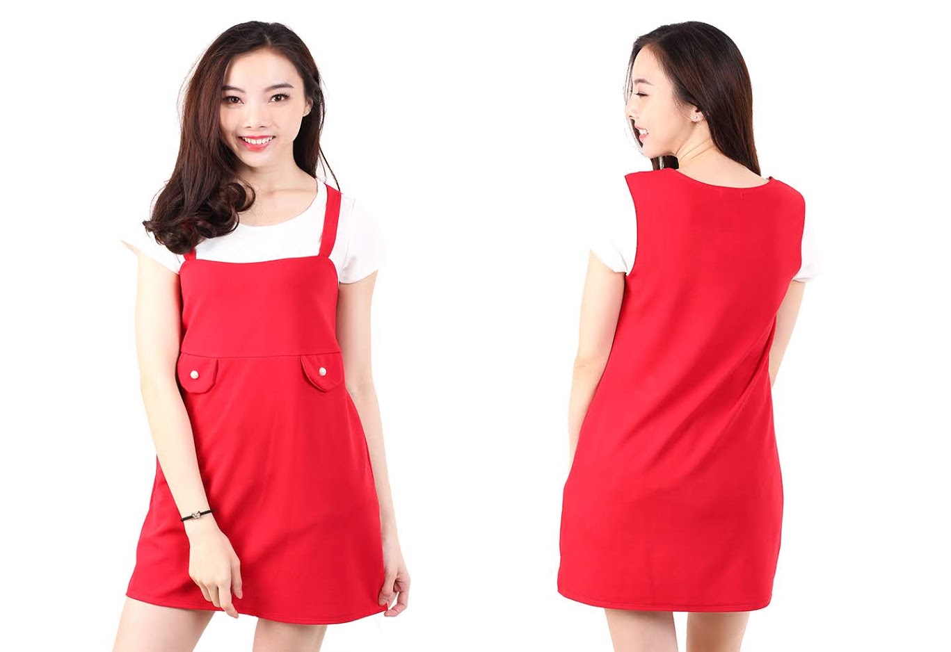 QA-530 Women Casual Dress Red