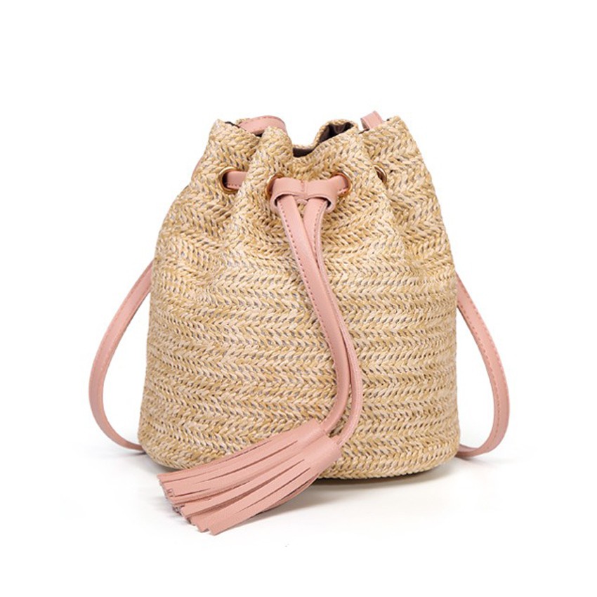 KW80402 SUMMER BUCKET SLING BAG LIGHT PINK