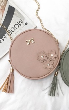 KW80418 KOREAN STYLE ROUND BAG PINK